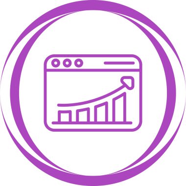 İş ve finans simgesinin vektör illüstrasyonu