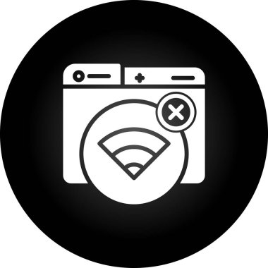 çamaşır makinesi simgesi. düz daire siyah ve gri vektör çizimi