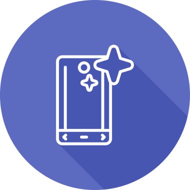 Akıllı telefon. Web simgesi basit illüstrasyon