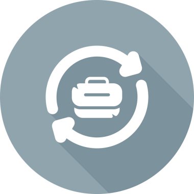 bagaj. Web simgesi basit illüstrasyon