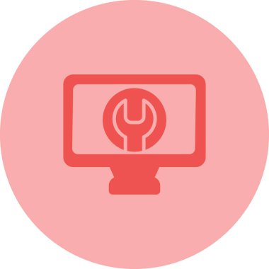 Bilgisayarın vektör illüstrasyonu