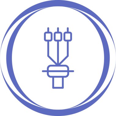 Elektrik dolgu simgesinin vektör illüstrasyonu