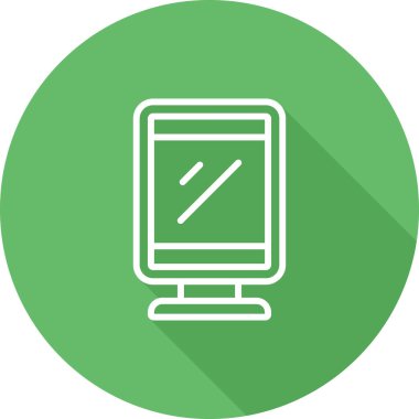 Vektör illüstrasyon Bilgisayar Masaüstü simgesi