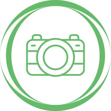 fotoğraf makinesi ikon vektör illüstrasyonu