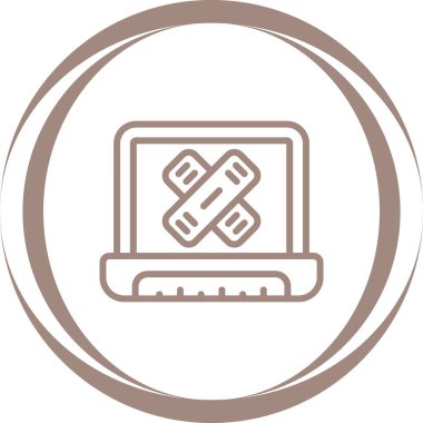 vektör dizüstü simgesi illüstrasyonu