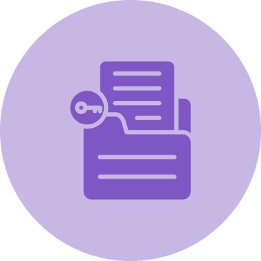 Belge. Web simgesi basit illüstrasyon