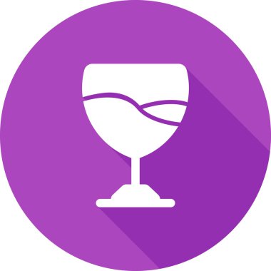 Düz bir içki ikonu.