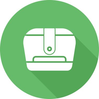 Çanta. Web simgesi basit illüstrasyon