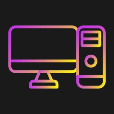 Bilgisayar web simge vektör çizim