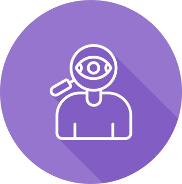 Dürbünle uzun bir göz farı çizimi