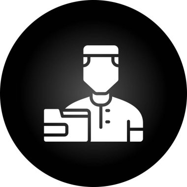 Tıbbi maskeli adamın vektör çizimi