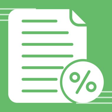 Kağıt üzerinde yüzde.