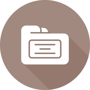 file folder icon isolated on white background