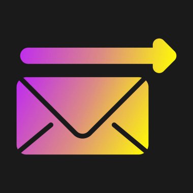 zarf simgesi, vektör çizimi