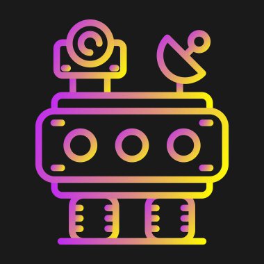 Robot oyuncak simgesi, anahat stili