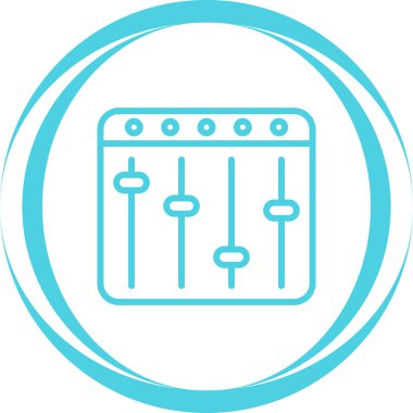 Seo ve teknoloji simgesinin vektör illüstrasyonu