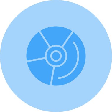CD mi? Web simgesi basit illüstrasyon