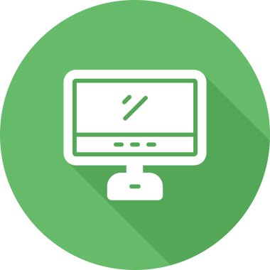 laptop simgesi, modern basit illüstrasyon