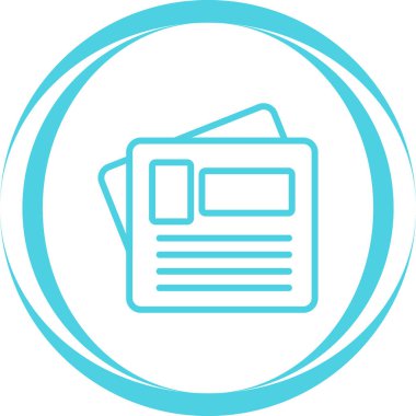 Belge. Web simgesi basit tasarım