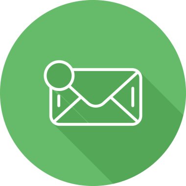 ileti ikonu vektör illüstrasyonu