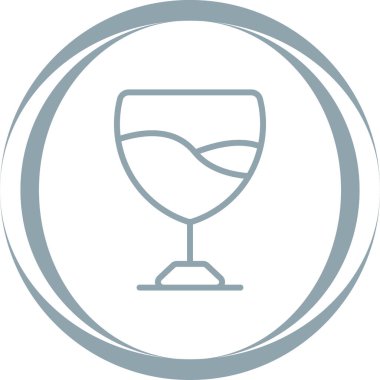 Kokteyl. Web simgesi vektör illüstrasyonu