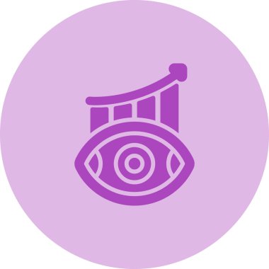 Göz simgesinin vektör illüstrasyonu