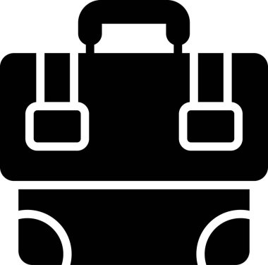 Bagaj bagaj ikonu katı bir şekilde