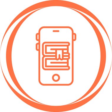 akıllı telefon simgesi vektör illüstrasyonu