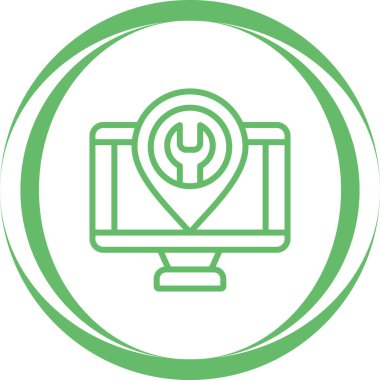 Bilgisayar web simge vektör çizim