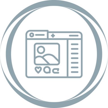 seo modern simgesinin vektör illüstrasyonu