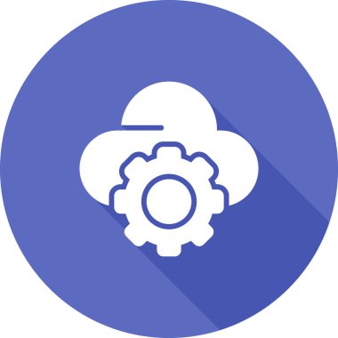 Bulut simgesi vektör illüstrasyonu