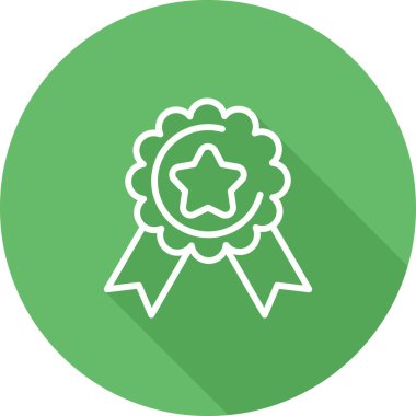 Rozet rozet ikonu vektör illüstrasyonu