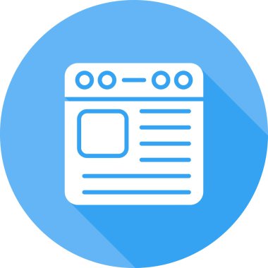 Belge. Web simgesi basit illüstrasyon