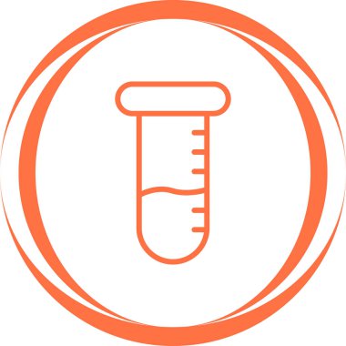 test tübü ikon vektör çizimi
