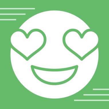 Mutlu yüz simgesi, vektör çizimi