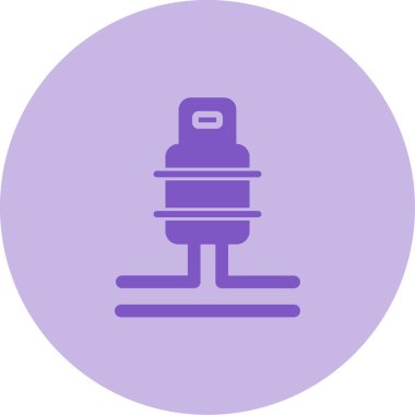 Benzersiz Robot Vektör Satırı Simgesi