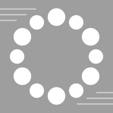 Vektör simgesi yükleniyor. biçim iki renkli düz sembol, koyu gri ve beyaz renkler, yuvarlak açılar, gümüş arkaplan.