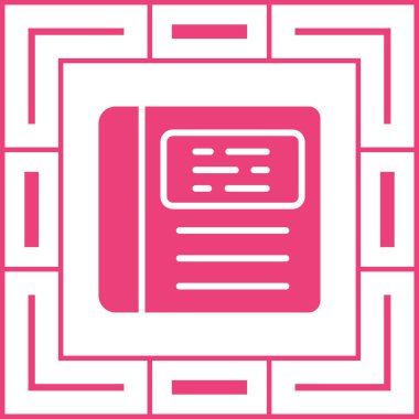 Kitap simgesinin vektör illüstrasyonu