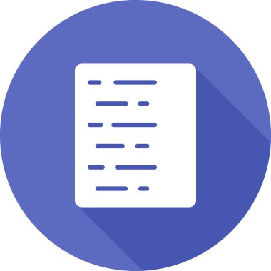 belge dosya simgesi düz biçimli