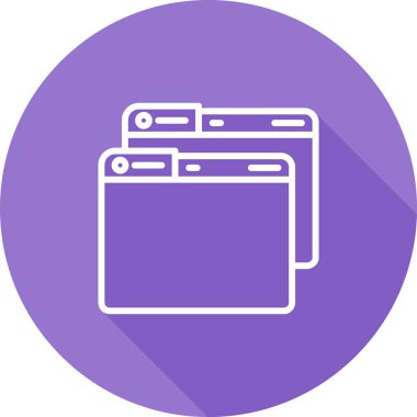 Windows web simgesi vektör çizimi