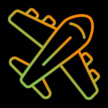 Uçak. Web simgesi basit illüstrasyon