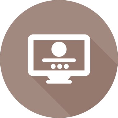 izleyici ikon vektör illüstrasyonu