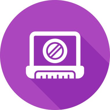 Bilgisayar. Web simgesi basit illüstrasyon