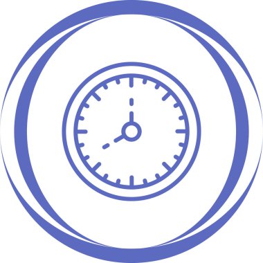 Saat simgesinin vektör illüstrasyonu