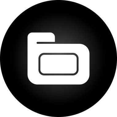 klasör web simgesi, vektör çizim