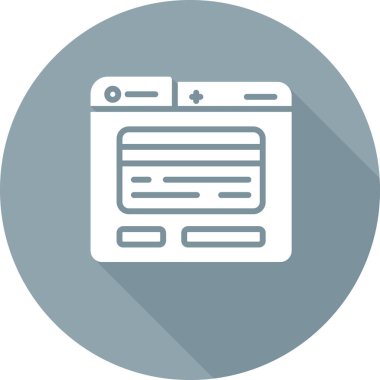 tarayıcı vektör renk çizgisi simgesi