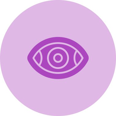 Göz. Web simgesi basit illüstrasyon