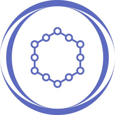 Moda biçimi izole edilmiş arkaplanda atom simgesi