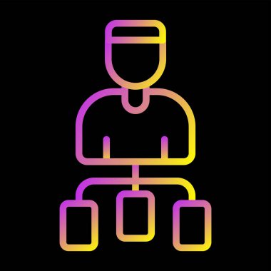 vektör avatar simgesi, vektör illüstrasyonu