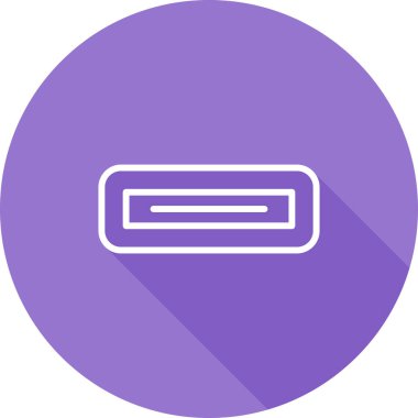 Modern b 'nin vektör illüstrasyonunda müziğin eksik simgesi